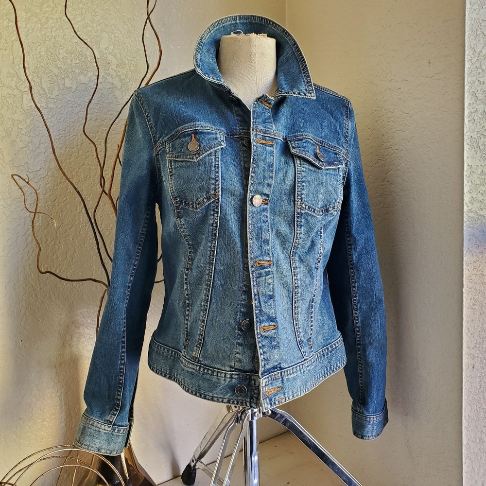 Talbot's Vintage Style Denim Jacket
